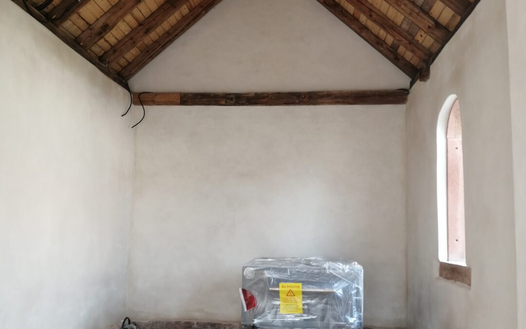 Verputzarbeiten abgeschlosssen