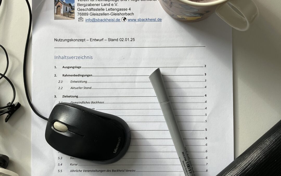 Nutzungskonzept in der Mache